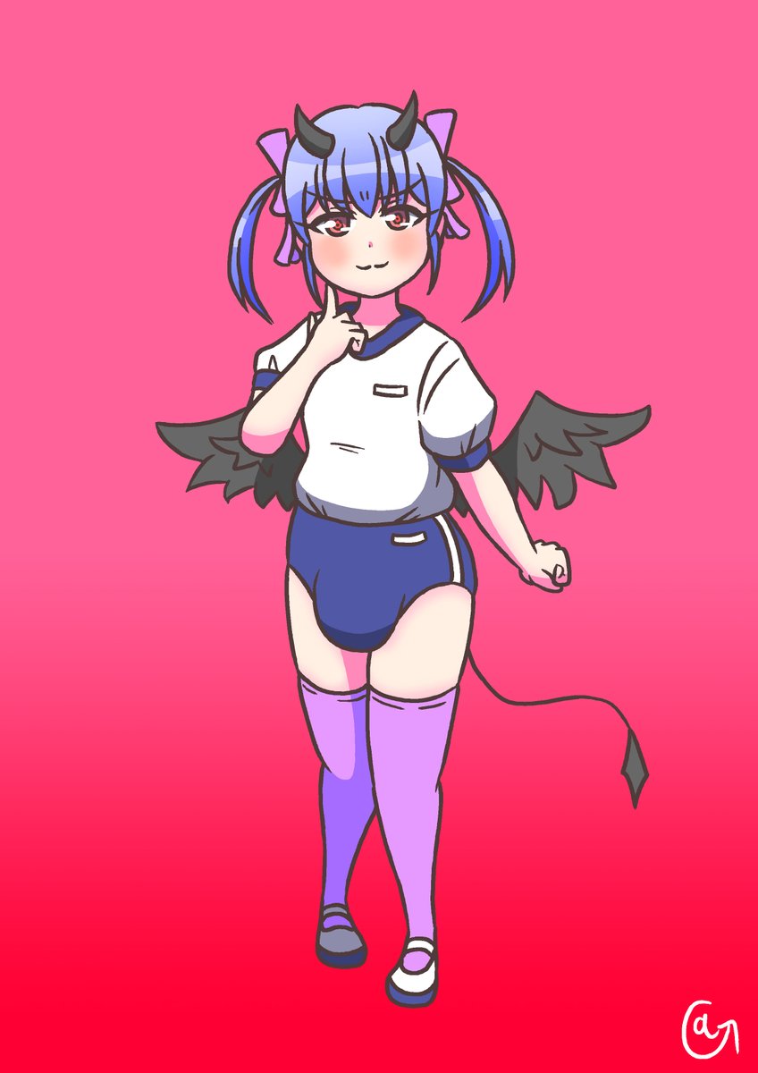 気分を上げるために男の娘インキュバス描きました 