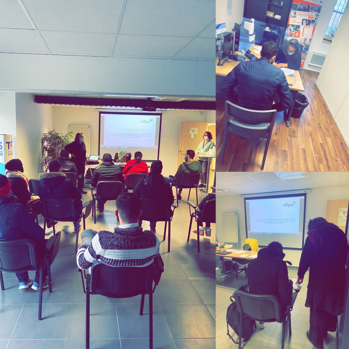 1ère réunion d’information à @poleemploi_HDF Roubaix Les Pres en partenariat avec <a href="/Afpa_Formation/">Afpa</a> concernant la VAE des primo-arrivants. <a href="/RIFFARDCAROLINE/">RIFFARD CAROLINE</a> <a href="/m_amelieriviere/">Marie-Amelie Riviere</a> <a href="/ProDelobel/">Sophie Delobel</a> <a href="/DeregnaucourtC2/">Deregnaucourt Celine</a> <a href="/emmanuel_tiba/">Emmanuel Tiba</a>