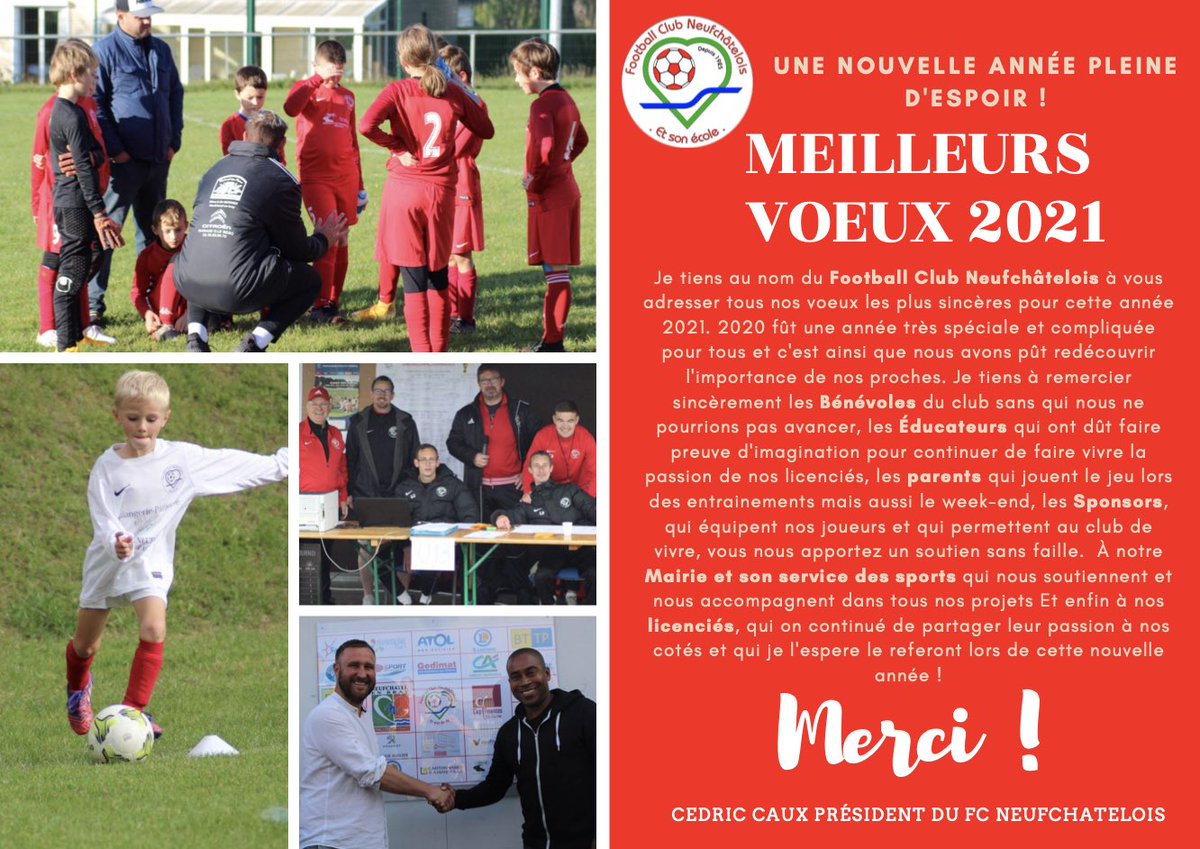 🎊Les voeux du président 🔴⚪️
💬« Une nouvelle année pleine d’espoir »⚽️