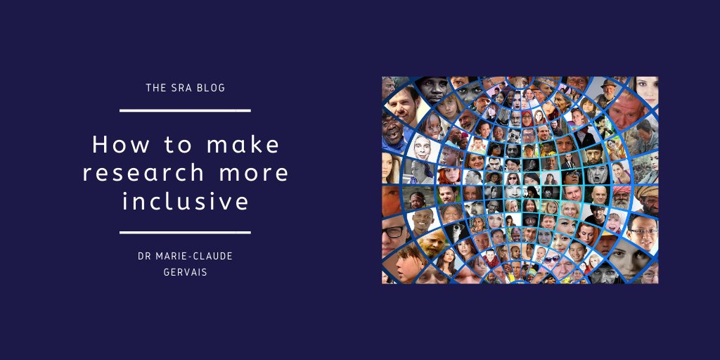 TheSRAOrg's tweet image. In 2020, equality, diversity and inclusion became abroad-ranging conversation in all types of organisations. In this post Dr Marie Claude-Gervais sets out some of her takeaways from 25 years specialising in research with minority groups.
bit.ly/2LJ53GP
@ThisIsVersiti