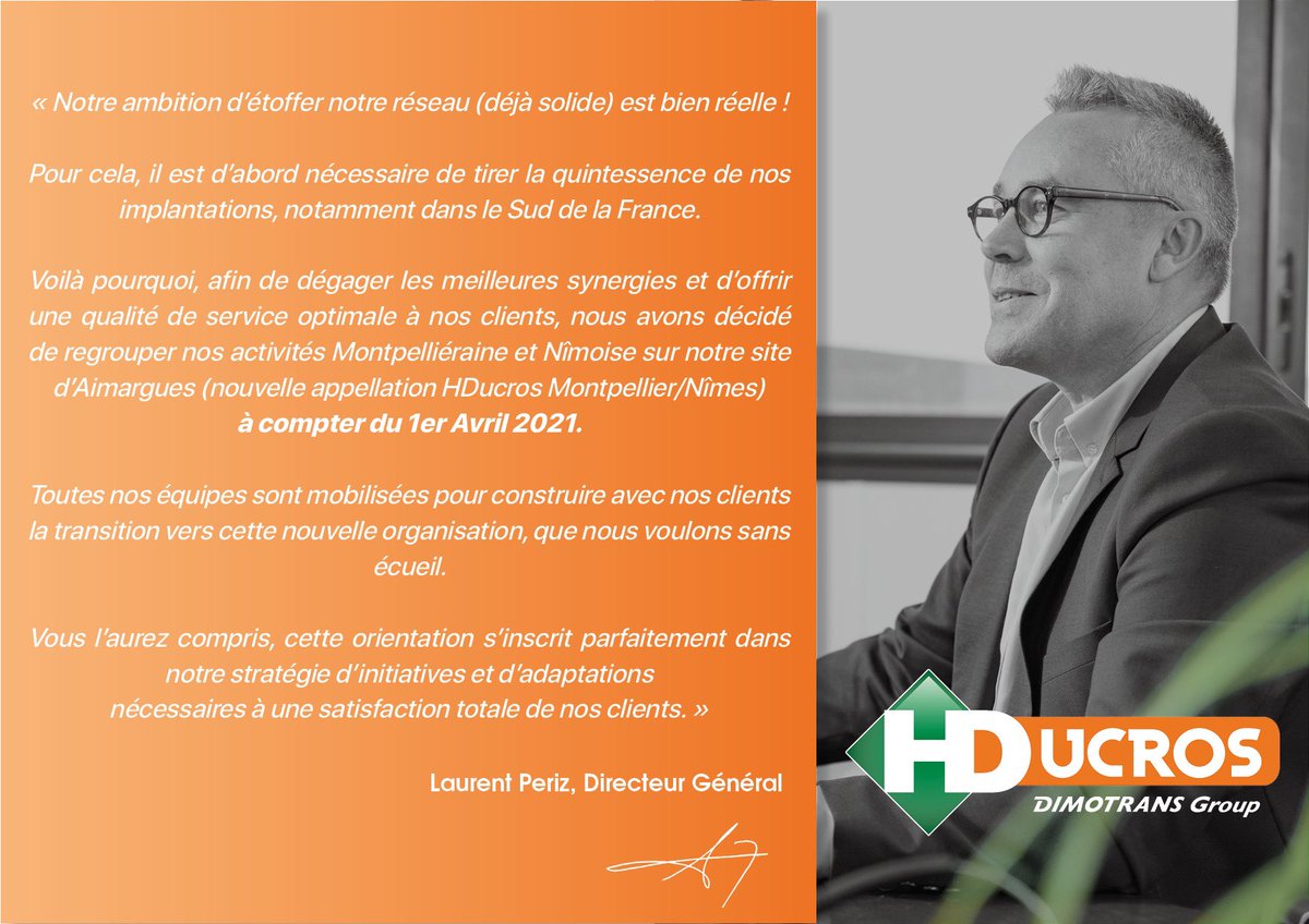 h_ducros's tweet photo. 📢 Annonce importante concernant la réorganisation de nos implantations du Sud de la France ! 👀⬇️

#transport #ambitions https://t.co/S5Yu6T2ZWX
