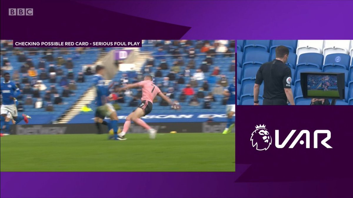 As an illustration, only one of these challenges (Lundstram) led to a red card. This kind of tackle happens pretty much every weekend, and whether the force and intensity is excessive is key (not just point of contact), and a touch on the ball won't save a player.