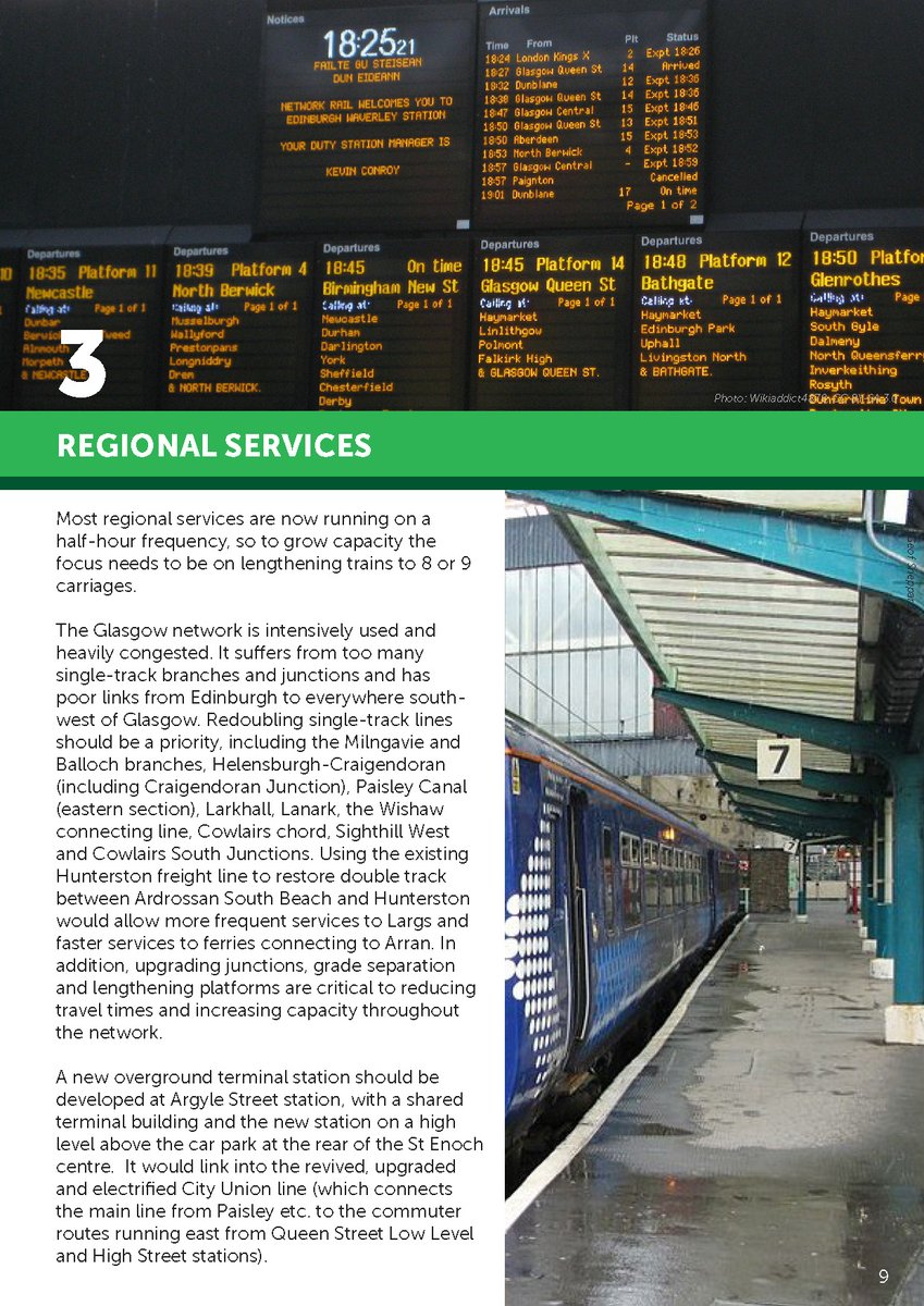 The next section is on regional services, and the report again shows how it is based on a solid understanding of the interaction between the different types of rail services, and indeed between infrastructure and operations.
