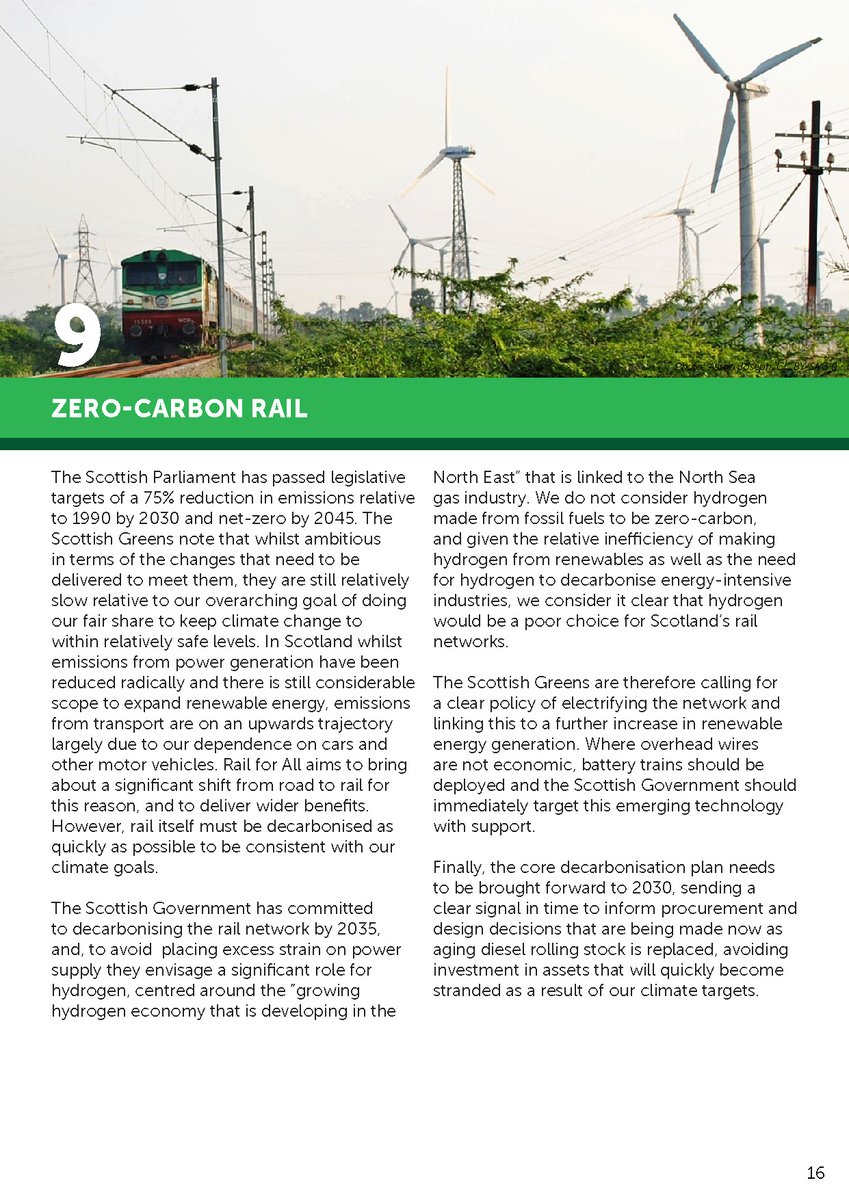 Freight and electrification get sections of their own. Acceleration of the uptake of both is proposed. Nothing contentious here, and the wording is supportive of current electrification goals whilst calling for more ambition…