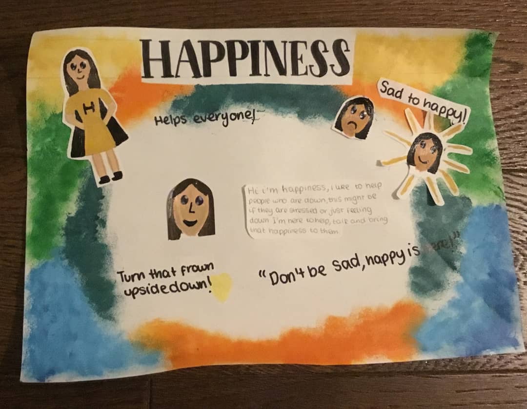 art_beal's tweet photo. When happiness is your super power! Great work from a year 7 student as part of the fantastic @64M_Artists January Challenge 2021. We'll be sharing many more of our student's remote learning creations over the next few weeks ⭐⭐⭐  #64millionartists #bealhighschool https://t.co/sRwmqxWPIL