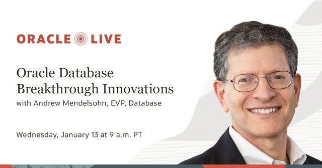 Don't miss Oracle's Andy Mendelsohn as he unveils more than 200 new advancements for @Oracle Database, APEX, and more. #OracleLive https://t.co/rDjnEG1Z5V https://t.co/idpBLBrJZO