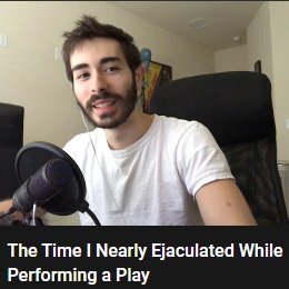 theway hes smiling in the thumbnail makes the caption even funnier