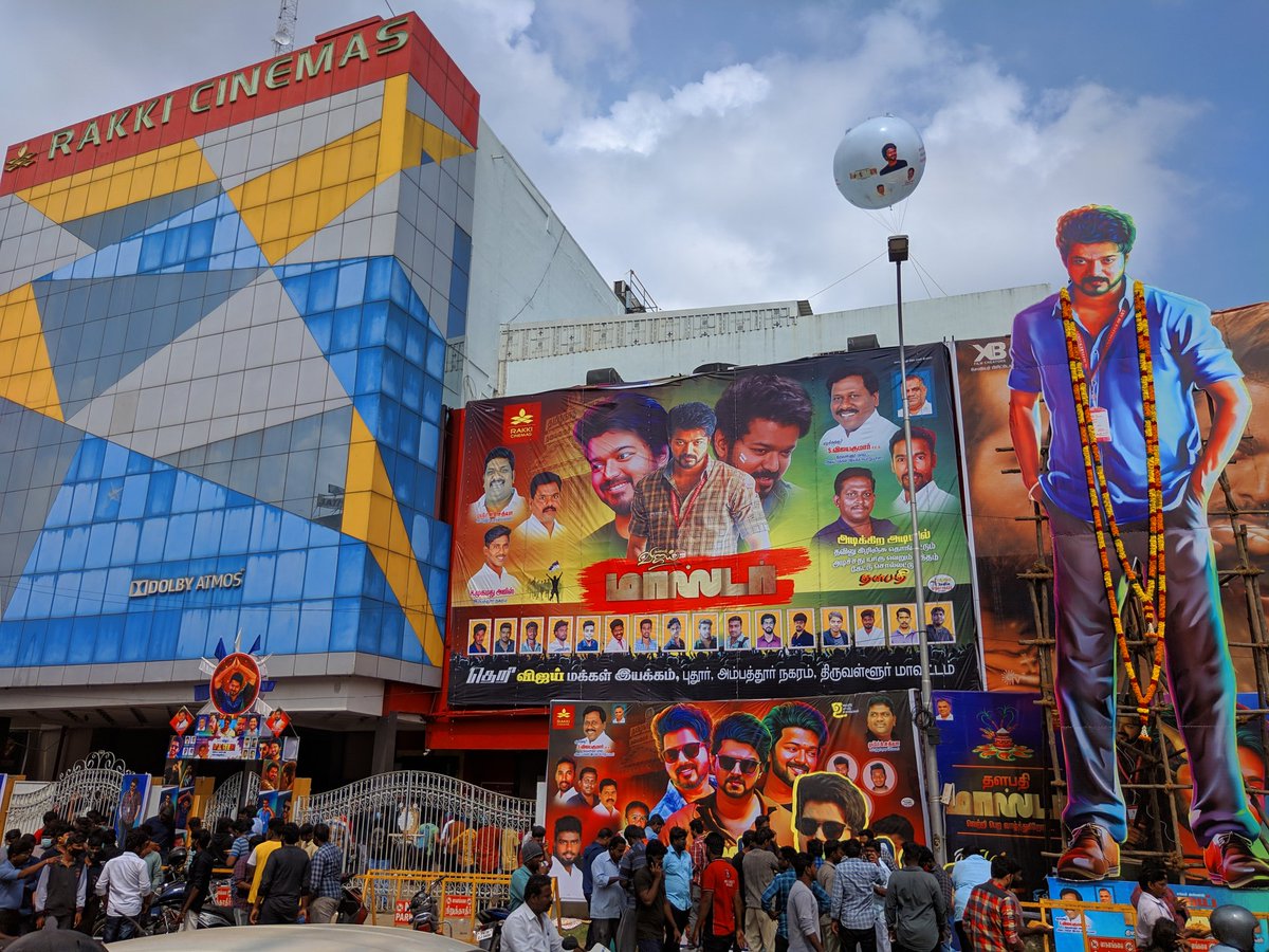 thanigaivel90's tweet photo. Just now watched #MasterFilm in @rakkicinemas excellent atmosphere and thanks for the theatre release #master team
#MasterAtRakki
Vera level movie and @Dir_Lokesh used @VijaySethuOffl and thalapathy @actorvijay very well 😇🔥 https://t.co/M05a9WPu8g