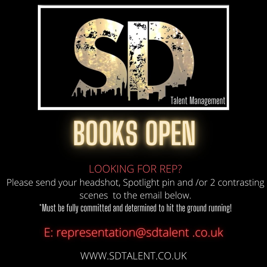 SD Talent Management (@sdtm_sd) on Twitter photo Interested in actors of E.Asian heritage & those with musical theatre
But honestly, excited to meet new and talented actors in general- so come say hi!
🙏🏽 RT <a href="/SpotlightUK/">Spotlight</a> @BAMEBAMEBAMEE <a href="/SouthAsianA/">SouthAsian_Artists</a> @BritishActorNet <a href="/MSTacting/">Manchester School of Theatre</a> <a href="/BirdCollegeUK/">Bird College</a> @AmericnActorsUK <a href="/UCLanActing/">UCLanActing</a> <a href="/CNI_UK/">Casting Networks UK</a> Interested in actors of E.Asian heritage & those with musical theatre
But honestly, excited to meet new and talented actors in general- so come say hi!
🙏🏽 RT <a href="/SpotlightUK/">Spotlight</a> @BAMEBAMEBAMEE <a href="/SouthAsianA/">SouthAsian_Artists</a> @BritishActorNet <a href="/MSTacting/">Manchester School of Theatre</a> <a href="/BirdCollegeUK/">Bird College</a> @AmericnActorsUK <a href="/UCLanActing/">UCLanActing</a> <a href="/CNI_UK/">Casting Networks UK</a>