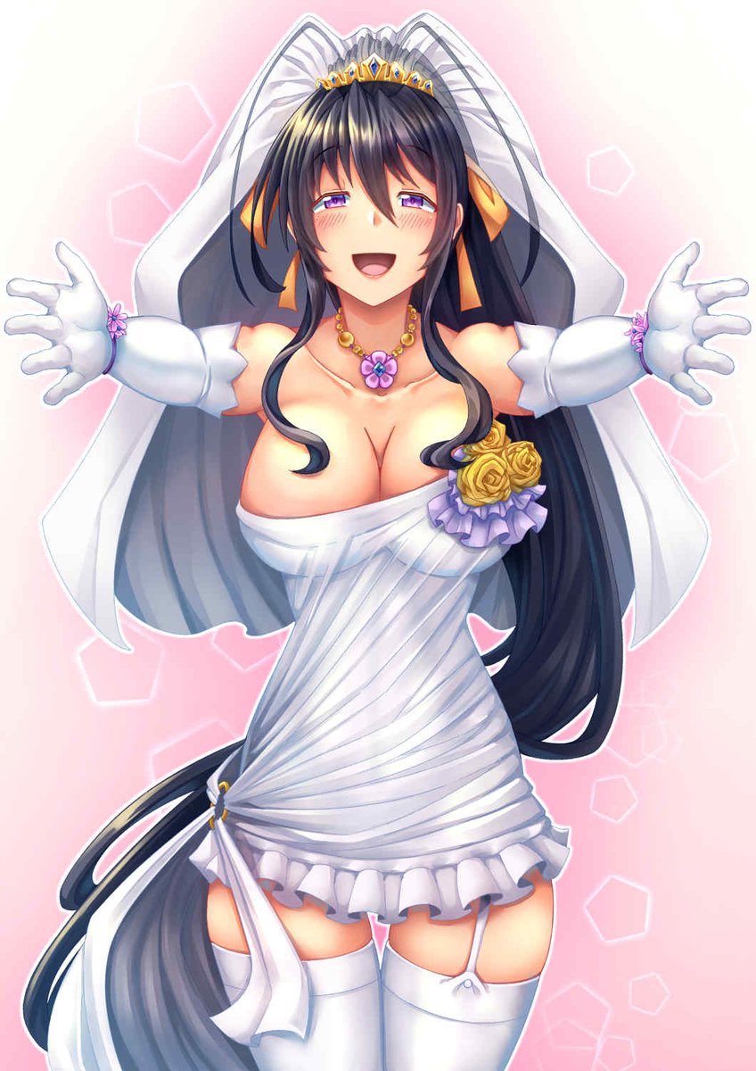 Arkfield Commission Closed 5 5 Commission By Weathertopgoats616 Featuring Akeno In Her Wedding Dress I Guess This Is What You See When Marrying Our Beloved Priestess Of Thunder Xd 姫島朱乃