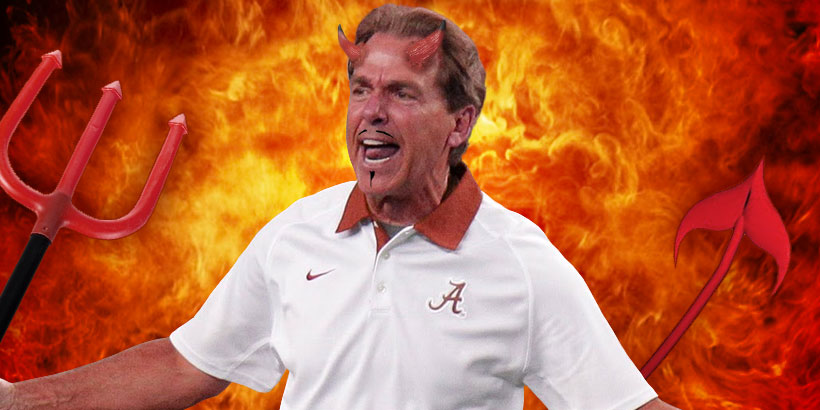 Once, Vanderbilt head coach James Franklin referred to Saban as “Nicky Satan."Another time, Saban’s own former assistants, Tim Davis called Saban “the devil himself.”Saban doesn't particularly enjoy being compared to the devil. He believes he's wildly misunderstood.