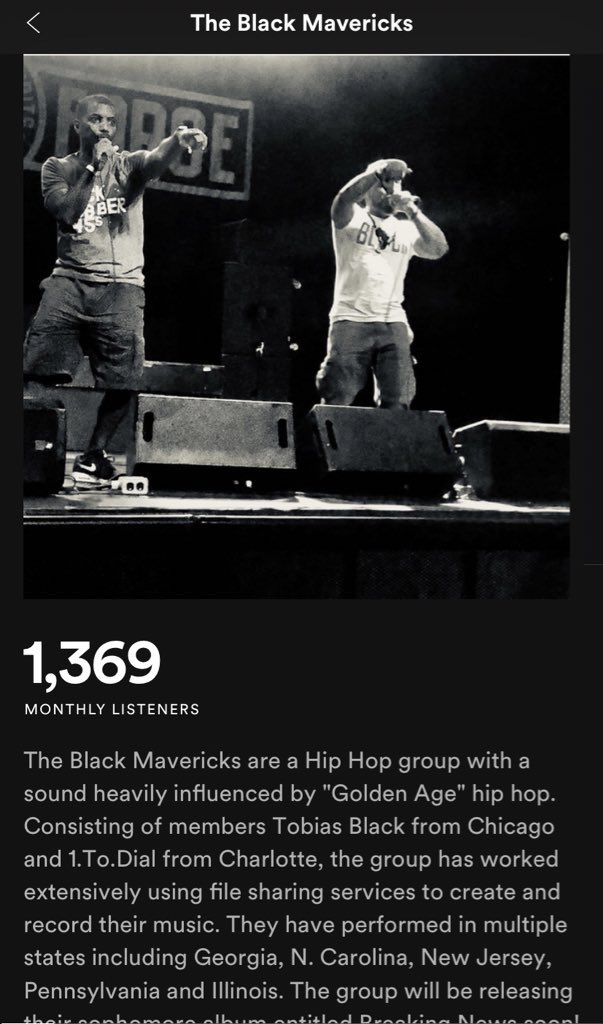 theblkmvrks's tweet photo. Thank y’all for rockin with us on #spotify 👀 new ep coming soon! #branchesofthesametree #hiphopmusic #boombap #lyricsmatter #AGoodDayToBeAlive #weexist https://t.co/Hy67XmXMSl