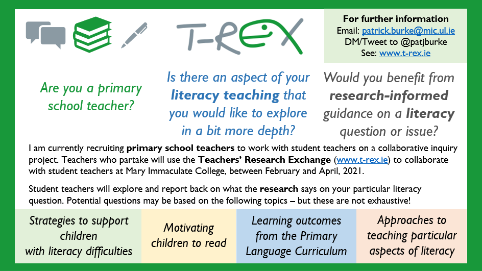 Attention primary school teachers! Is there an aspect of your literacy teaching that you'd like help with? Wondering how to teach a particular piece of the Primary Language Curriculum? Interested to know what the research says on a particular literacy difficulty? (1/6)  #edchatie