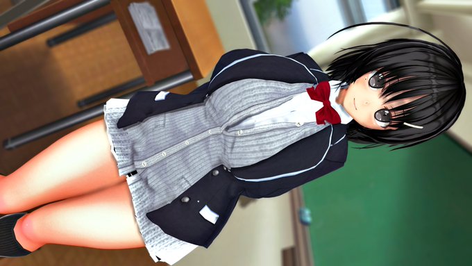 これは校内トップクラスのおっぱいをよくオカズにされるクラス委員長兼バレー部の橘萌花ちゃんです #COM3D2 