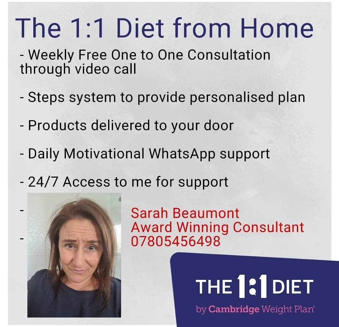 The11DietFromH1's tweet image. Lockdown....No problem 

No matter where you are in the UK I can be your 1:1 Diet Consultant with The 1:1 Diet from home 

Same service without needing to leave home

#sameservice #workingfromhome #businessasusual #one2onedietcwp #cambridgeweightplan #dietfromhome