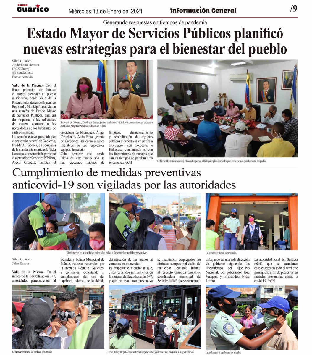 #InfoGeneral📰 Estado Mayor de Servicios Públicos planificó nuevas estrategias para el bienestar del pueblo ✅

#EnUnidadPatriótica
#EnCuerpoYAlmaPorGuárico