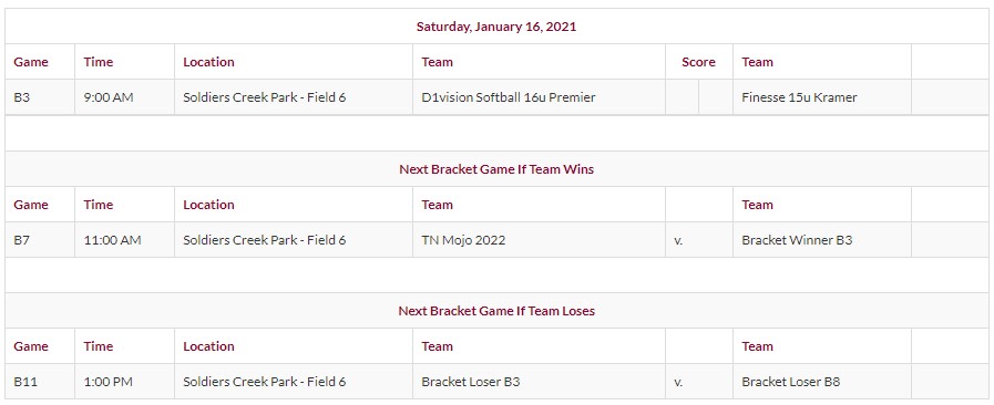 Here is our initial schedule for this weekend's <a href="/PGFnetwork/">PGF</a> National Qualifier in Orlando.

Saturday at 9:00.  Win, we play at 11:00, lose we play at 1:00.

Athletes Go Live:  AGL007012

<a href="/IHartFastpitch/">I❤️Fastpitch</a> <a href="/ImpactRetweets/">Impact Promotions</a> <a href="/SportsThreadMI/">Sports Thread MI</a>