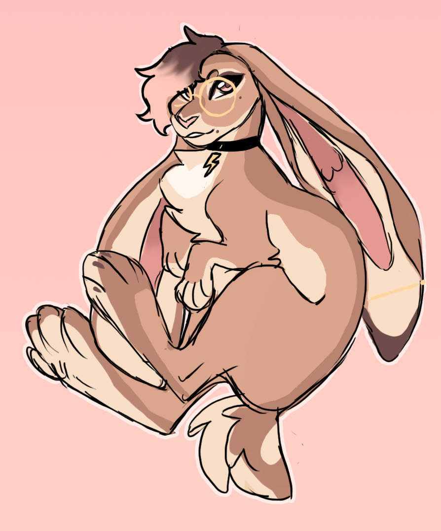 _heartspark's tweet photo. So here's my bunny sona, very sketchy, her name is just Spark <3

I can't decide between her being a flemish giant, or english lop, let me know what you think! <3

and of course there's an alt version of her as a red kangaroo just cause <3 https://t.co/e49aSmexPI