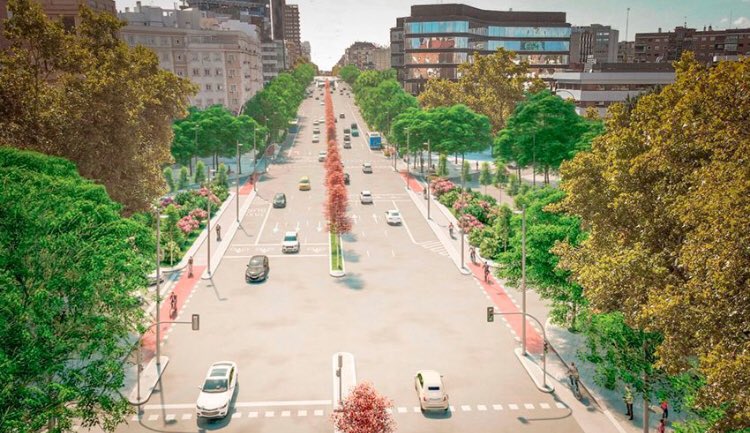 Madrid: Cómo era en los años 50. Cómo será pronto... ¿Quién quiere un bulevar en Joaquín Costa para vivir sin ruidos y sin polución, si puedes puedes tener una autopista de ocho carriles de CO2 y un alcalde meapilas que la bautiza como “bulevar”... Con un par.