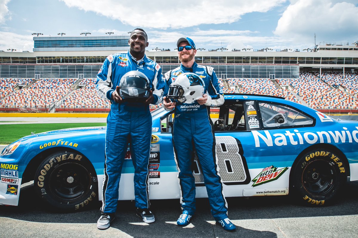 Dale Earnhardt Jr. (@dalejr) on Twitter photo Big congrats to <a href="/ThomasDavisSDTM/">Thomas Davis</a> on a great <a href="/NFL/">NFL</a> career. Feels like yesterday we got you in the <a href="/Nationwide/">Nationwide</a> car and fire suit for some fun in Charlotte after you won the #WPMOY. Enjoyed watching you play for the <a href="/Panthers/">Carolina Panthers</a> and of course this year with the @WashingtonNFL team. Big congrats to <a href="/ThomasDavisSDTM/">Thomas Davis</a> on a great <a href="/NFL/">NFL</a> career. Feels like yesterday we got you in the <a href="/Nationwide/">Nationwide</a> car and fire suit for some fun in Charlotte after you won the #WPMOY. Enjoyed watching you play for the <a href="/Panthers/">Carolina Panthers</a> and of course this year with the @WashingtonNFL team.