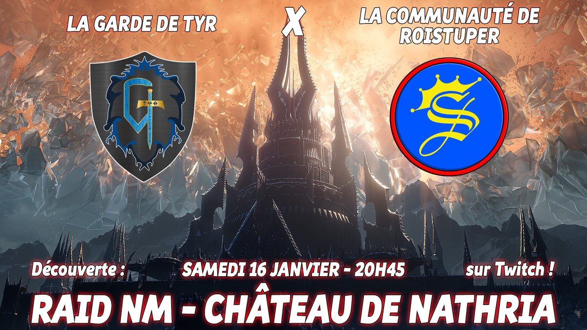 Roistuper's tweet image. ANNONCE ! 
Samedi 16 Janvier à 20h45 sur Twitch
twitch.tv/roistuper
(ceux qui veulent venir sont les bienvenus)
👑