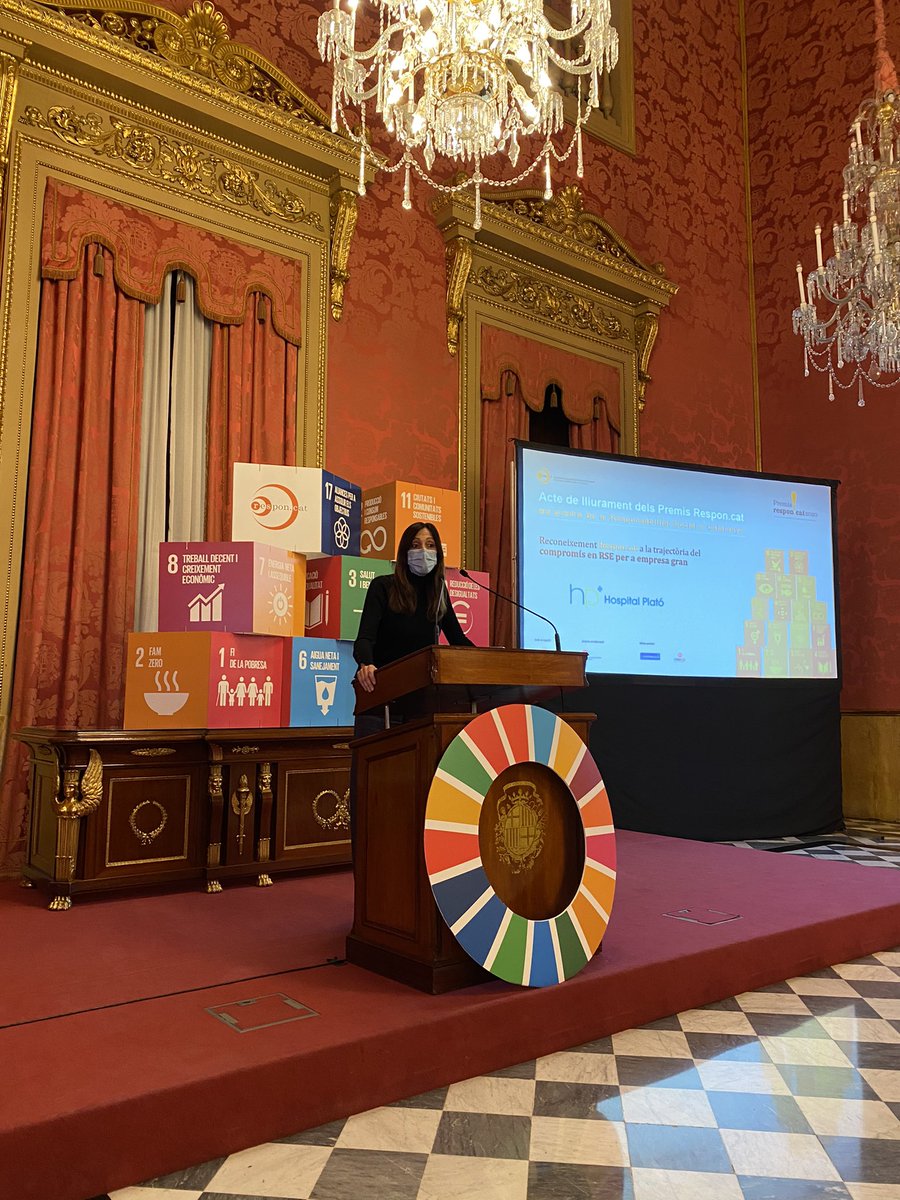 respon_cat's tweet photo. Acte #PremisResponcat2020 premi a la seva trajectòria en #RSE d’empresa gran a @hospitalplato “mes de 15 anys implantant polítiques basades en #RSE que ens ha convertit en referents en aquesta matèria, gràcies al nostre equip i a la ferma voluntat de la direcció en aquest sentit” https://t.co/EAVnvjFIxT