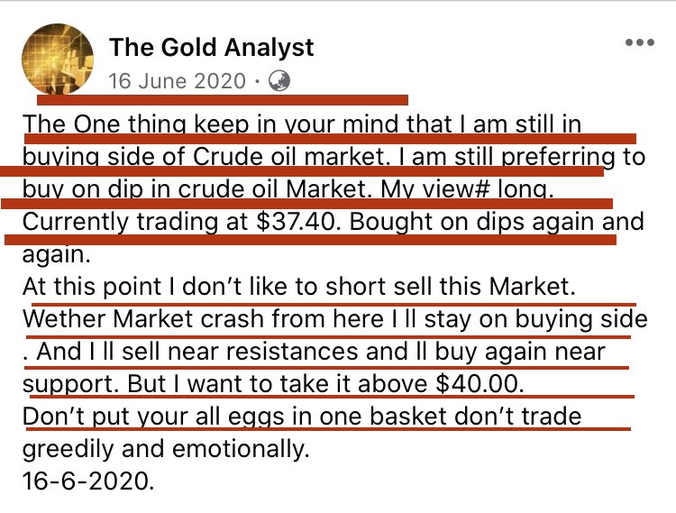 TheGoldAnalyst1's tweet photo. 13-1-2021. HI .. The Gold Analyst here . Today CRUDE OIL MARKET posted high of $53.90 .ITS MY REQUEST KINDLY READ ALL ATTACHEd 😍stuff 😍 Dates😍 Time😍Rates😍

Continuously buyer from bottom of crash.

https://t.co/qHdA68boGm

https://t.co/L76cvXLjqn

https://t.co/Y65rynNWq1 https://t.co/ASYdDfzyl0