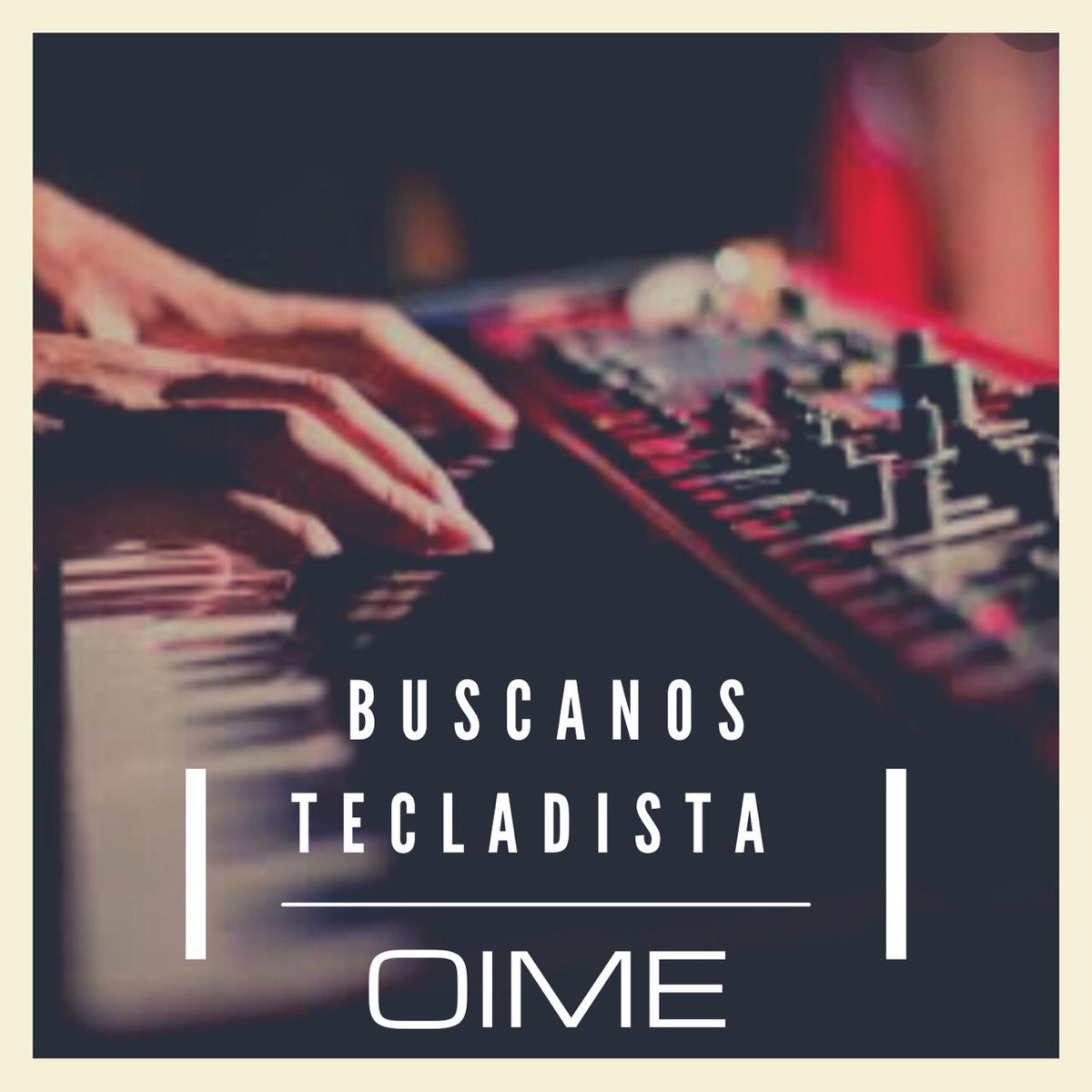 Tecladista para <a href="/OIMEtw/">OIME</a> se busca