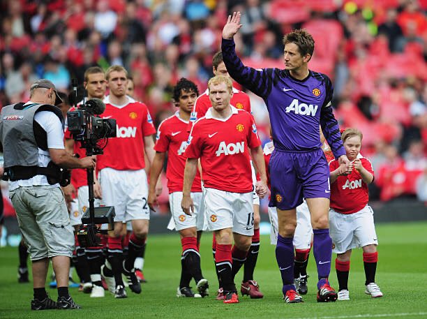 22 mai 2011 Son dernier match à Old Trafford lors de la victoire 4-2 face à Blackpool. #MUFC