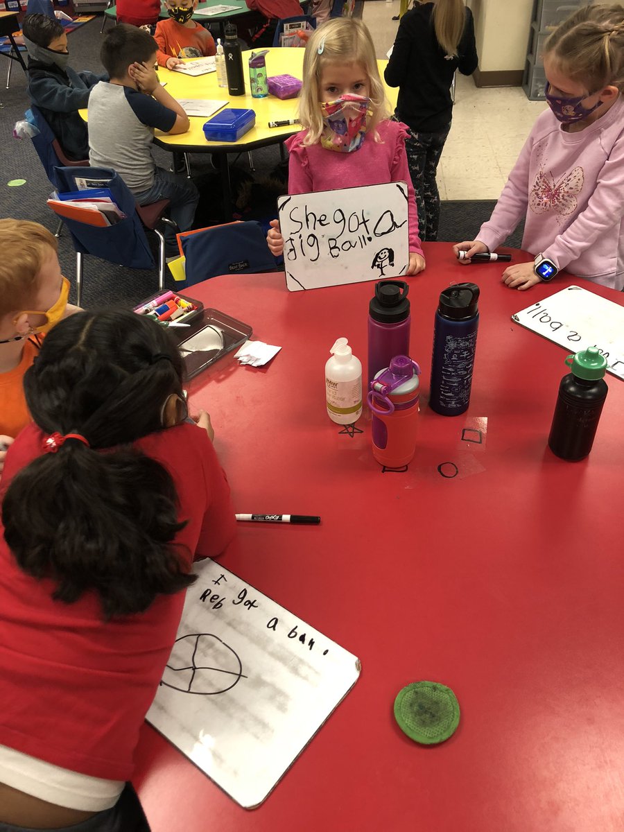 MeredithBHayes's tweet photo. Round robin sight word practice! Kindergarten wrote their own sentences using the sight words “ball” and “got”. #CVrelentless @Crestview2 https://t.co/HfOs0dgeLC