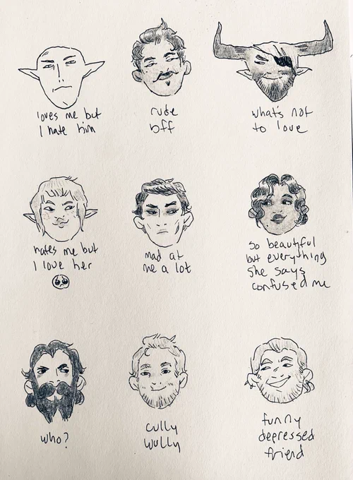 my dragon age friends 