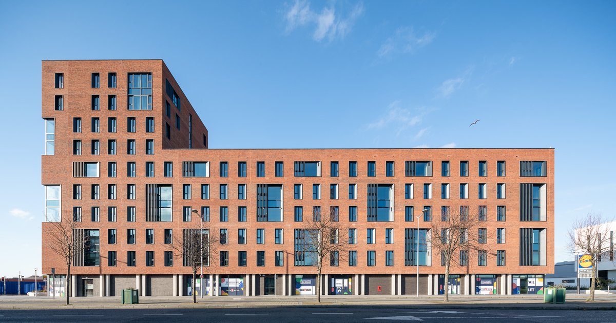 MCA are very proud to have been Executive Architect for the construction of the impressive new Student Residence at Ballymun's North Quarter. This mixed use development will benefit the wider local community. 
lnkd.in/emByx7D  #architecture #ballymun #studenthousing