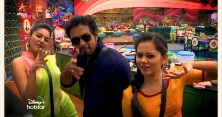 priyasena's tweet photo. #BiggBossTamil4 three gems 💎 each shining bright with brilliance 😎 

#Sanam #Aari #Anitha https://t.co/nxcxigcqQq