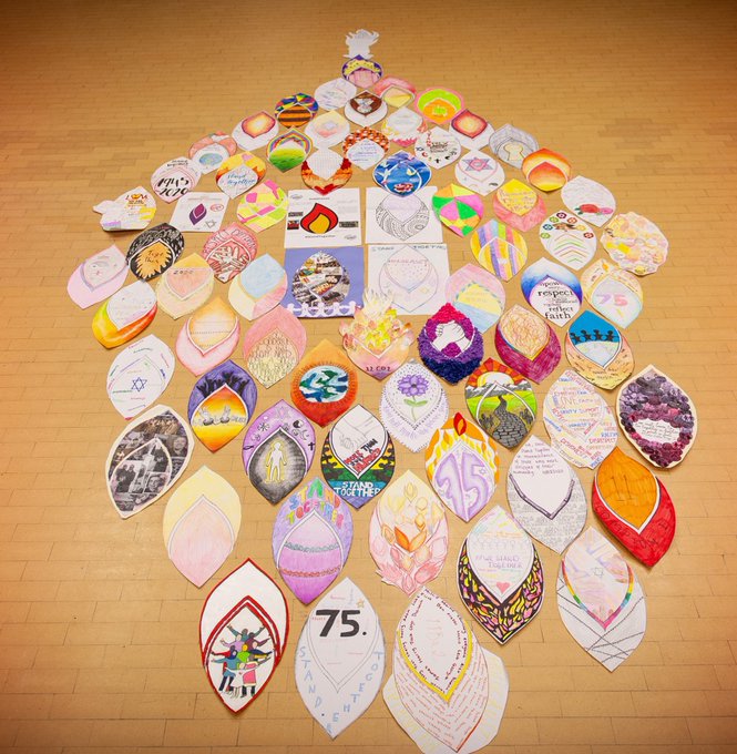 Idea 2: Schools could create a  #HMD2021 candle artwork (produced by the key-worker & vulnerable students currently in school?) to be prominently externally displayed in a school window evening on 27 Jan? This would be a safe/visible  #Lightthedarkness community gesture. RT 3/9