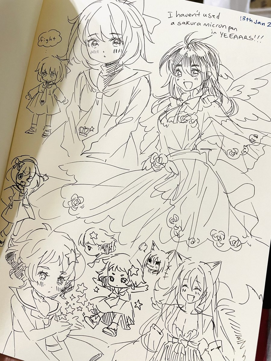 rico gifted me this book so im going to make sure to fill it up with lots of sketches.... 