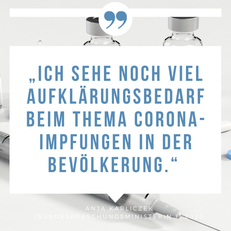 clusterdiary's tweet photo. „ ... Dazu gehört, immer wieder zu verdeutlichen, dass die Zulassungsbehörden keinerlei Abstriche an den Standards machen, die für die Zulassung eines Impfstoffes gelten. Die zugelassenen Impfstoffe werden daher wirksam und vor allem sicher sein.“ - Anja Karliczek https://t.co/eA0MOADkNR
