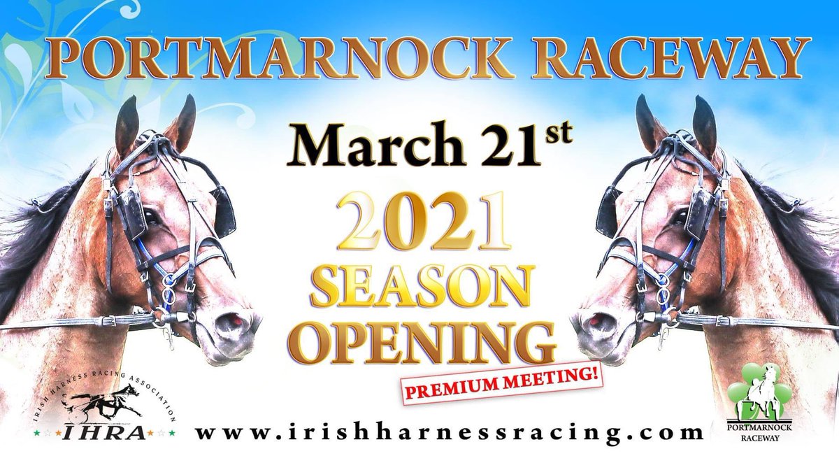 IrishTrotting's tweet photo. The Irish Harness Racing Association 2021 season will start on 23 March!

To find out more you can follow the link here: https://t.co/Yz4wUCFYDk

#irishtrotter #harnessracing #irishharness https://t.co/95ua70zM89