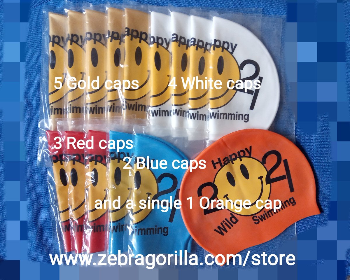To almost quote a seasonal song, all that's left is ...
from zebragorilla.com/store #happy2021 #Swimmingcaps #happyswimming #swimcaps #funhats #happyhats #swimcaps <a href="/ZebraGorillaCom/">Zebragorilla</a> @devonstyle @altern8ives @coldswimming