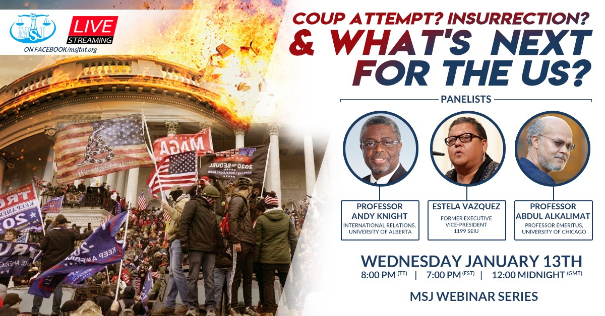 Tune in tonight on our Facebook page tonight at 7:00 as we discuss the events happening in the United States right now.