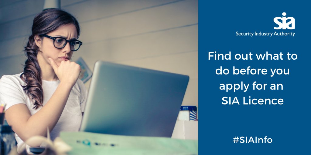 Do you want to know what to do before you apply, and how to apply for an SIA licence yourself or through your employer? We have broken it down for you here: bit.ly/38tfLKt #SIAInfo