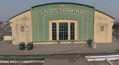 The iconic Iddo Terminus building frontage in Lagos