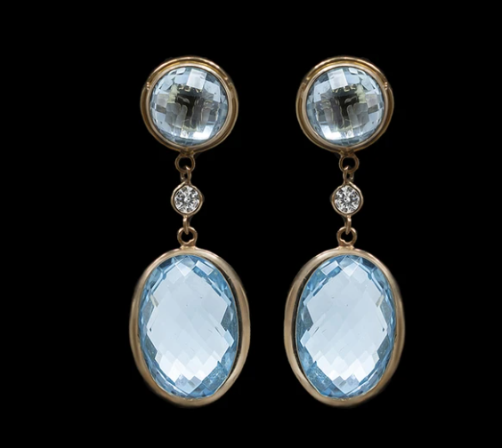 oriannecollins1's tweet photo. Drop earrings to show off and ring in the New Year. 🎊 Swipe to discover the #OCVintage Earrings—available in 3 colors: Prasiolite, Blue Topaz and Smoky Quartz. Each one so gorgeous, you’ll want 3 of them. https://t.co/fXFeY2bI9i