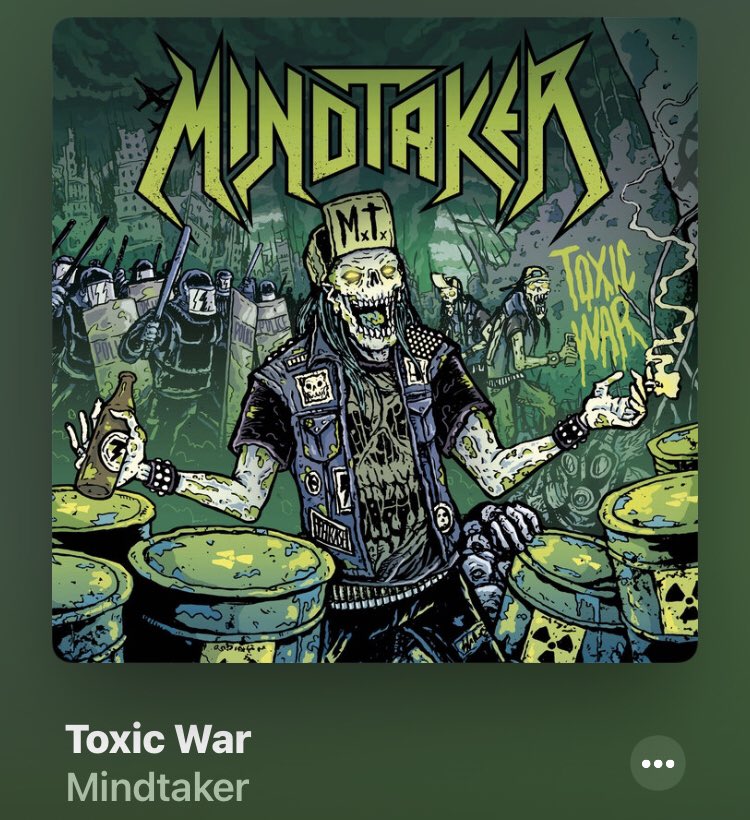 なうぷれ
Mindtaker｢Toxic War｣
ThrashWall人脈のスラッシュメタル！
ひたすら刻んでひたすらスラッシュビート！潔くてめちゃ好き♡レギュラーチューニングだし🤘
Bandcampで発注したCDが届くのが楽しみだ🤘🤘