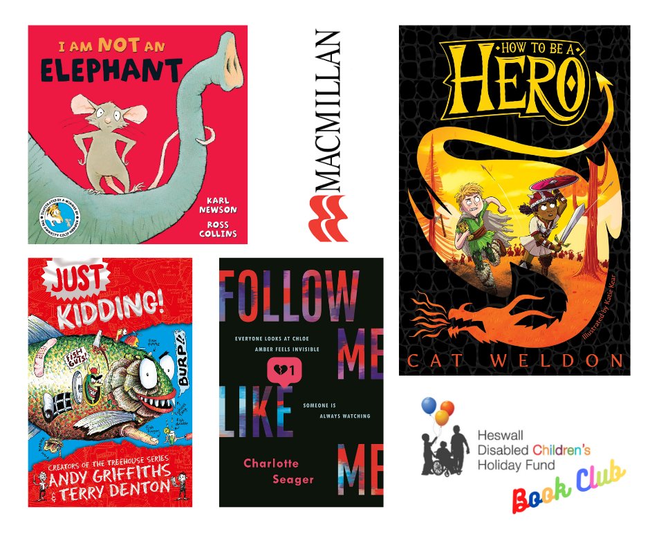 Our book club is growing! If you know a disabled child who would like to choose a free book and join in online readings please get in touch.
vinny.keating@heswallcamp.org.uk
heswallcamp.org
#BookClub #homeschooling 
<a href="/MacmillanKidsUK/">Macmillan Children's Books</a>