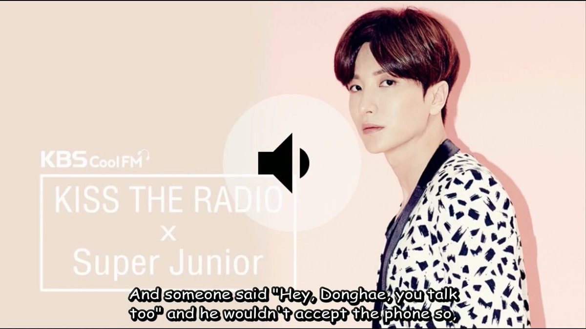 When Leeteuk called the members before going to the army but couldn’t talk to Donghae because he was crying so hard