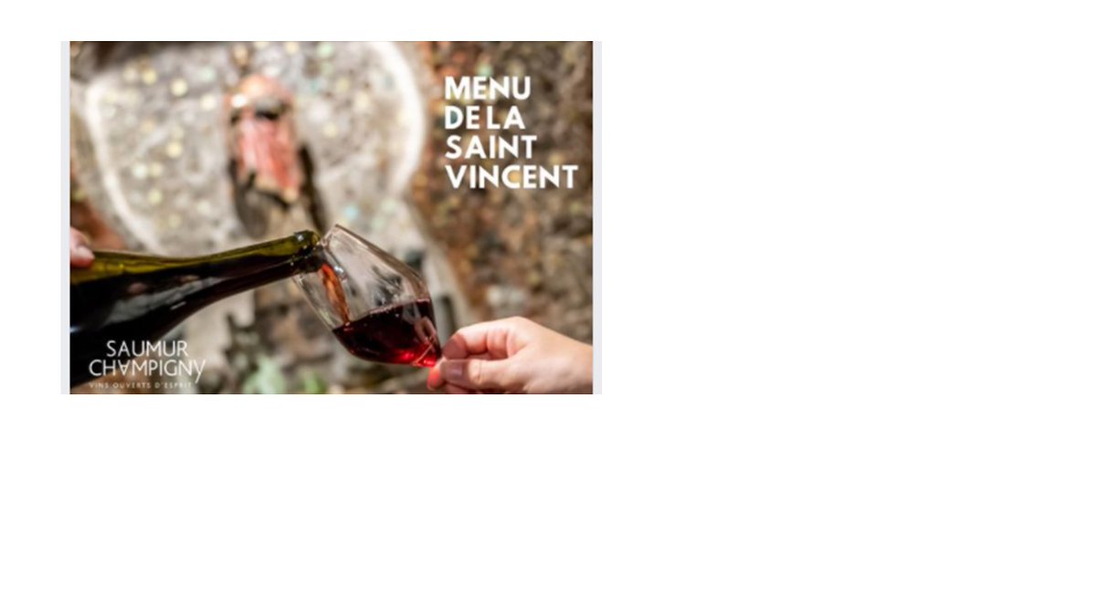 La St Vincent du Saumur-Champigny du 22 janvier 2021 se prépare dans le Saumurois avec une action partenariale : le club des restaurateurs saumurois, le Syndicat et le CFA de Saumur @CCI49 ! Un menu à emporter à ne pas manquer : saumur-champigny.com/fra/saint-vinc… - <a href="/Saumur_Champ/">Saumur-Champigny, Vins Ouverts d'Esprit</a>