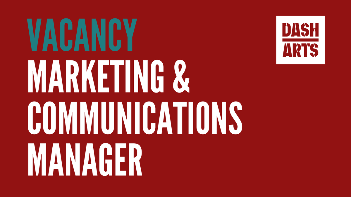 DASHARTS's tweet photo. 📢 We are hiring! 📢

We're looking for a part-time Marketing &amp; Communications Manager to join us at Dash Arts.

Find out more and apply here: https://t.co/4KYFPopeub

#artsjobs #marketing #jobs #london https://t.co/ASsmPqDErr