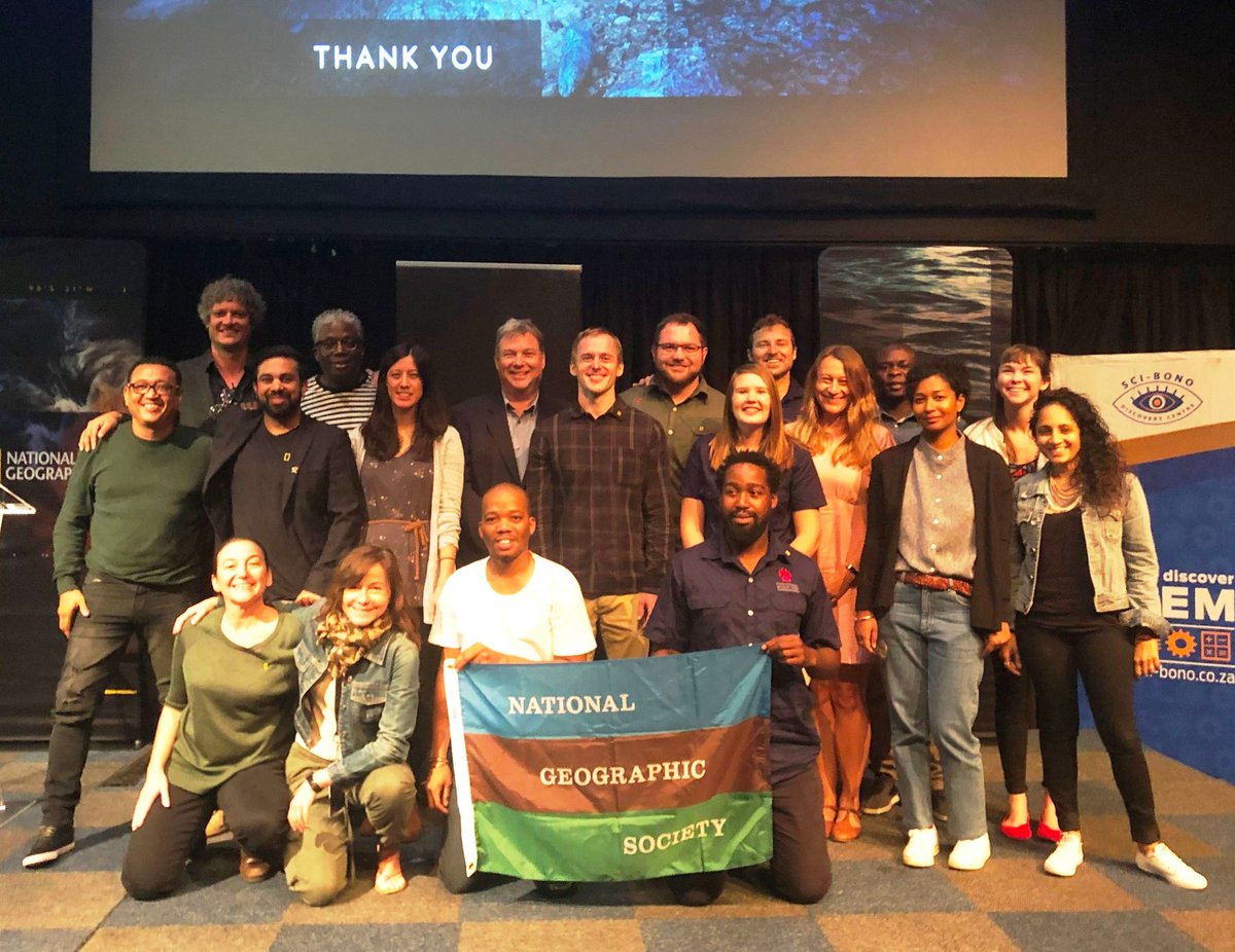 stewardschrenk's tweet photo. Thanks to @InsideNatGeo I met this inspirational group one year ago at the #explorerspotlight. To this day the massively impactful international org that is the NGS continuously makes me feel like part of the family. Thank you NGS, for all that you do - and Happy 133'rd Birthday! https://t.co/YFnTOsyrjd