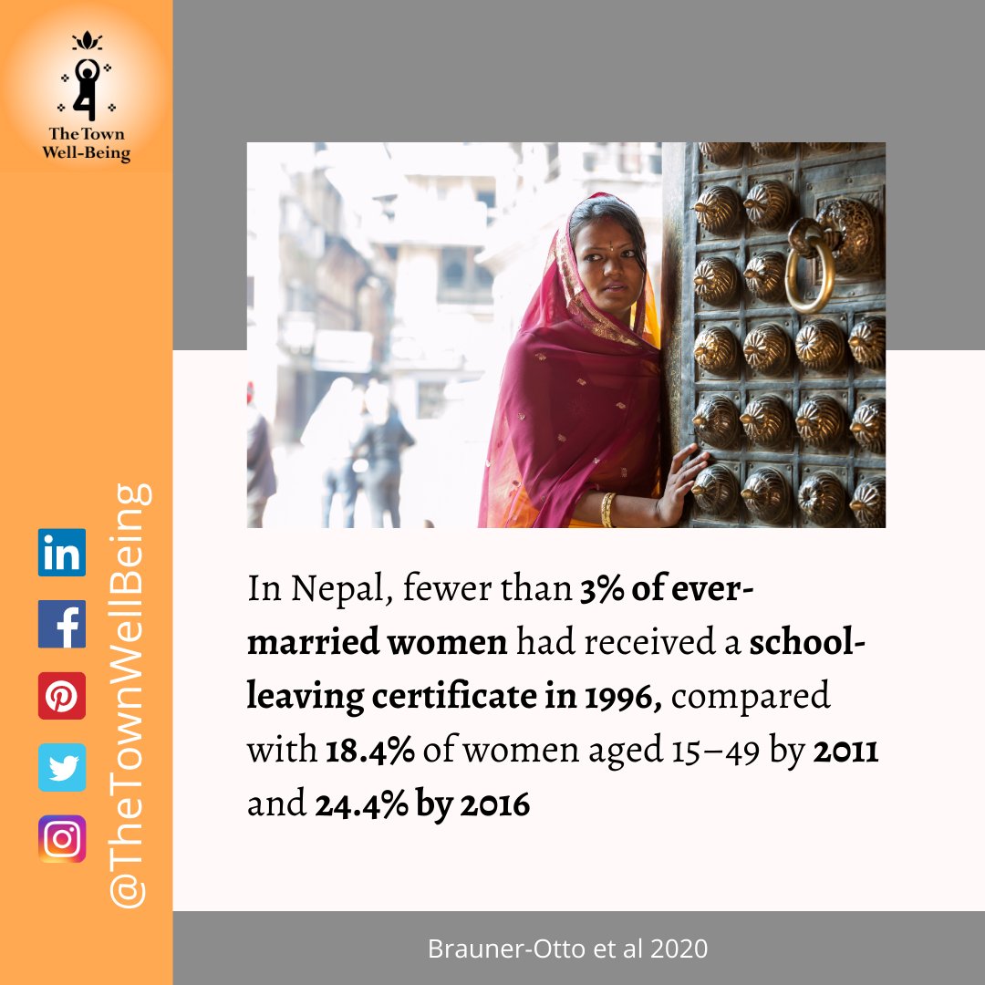 town_wellbeing's tweet photo. In Nepal, fewer than 3% of married women had received a school leaving certificate in 1996
#hindu #india #spirituality #temple #spiritual #parentinglife #parentingtips #parentingtipsandtricks #parentingteam #parentingteenagers #meditation #religion https://t.co/FkJdySr3Lo