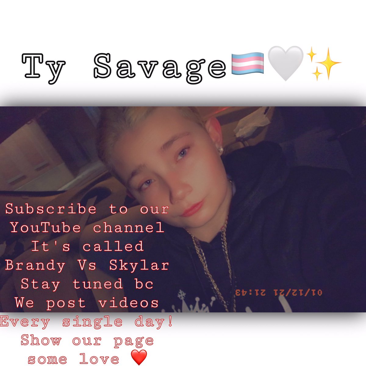tyy_savage22's tweet image. Go support my YouTube channel 🤍✨ Click the link down below:
 youtube.com/c/BrandyvsSkyl…

#youtube #YouTuber #supportsmallpages #SupportSmallStreamers #supportyoutube